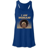 "I Am Woman" Flowy Racerback Tank