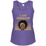 "I Am Woman" Women's Perfect Tri Racerback Tank