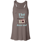 "The Beat Goes On" Flowy Racerback Tank Top