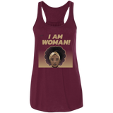 "I Am Woman" Flowy Racerback Tank