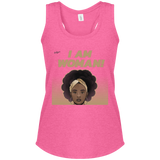 "I Am Woman" Women's Perfect Tri Racerback Tank