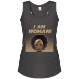 "I Am Woman" Women's Perfect Tri Racerback Tank