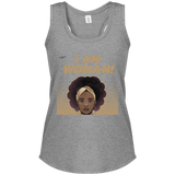 "I Am Woman" Women's Perfect Tri Racerback Tank