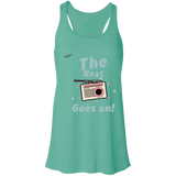 "The Beat Goes On" Flowy Racerback Tank Top