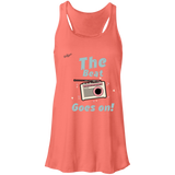 "The Beat Goes On" Flowy Racerback Tank Top