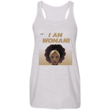 "I Am Woman" Flowy Racerback Tank