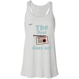 "The Beat Goes On" Flowy Racerback Tank Top