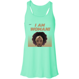 "I Am Woman" Flowy Racerback Tank