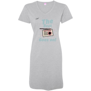 "The Beat Goes On" Ladies V-Neck Fine Jersey Cover Up